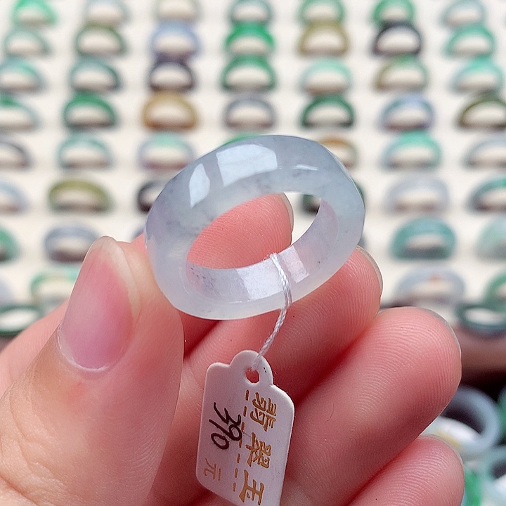 翡翠戒指未镶嵌15-16号