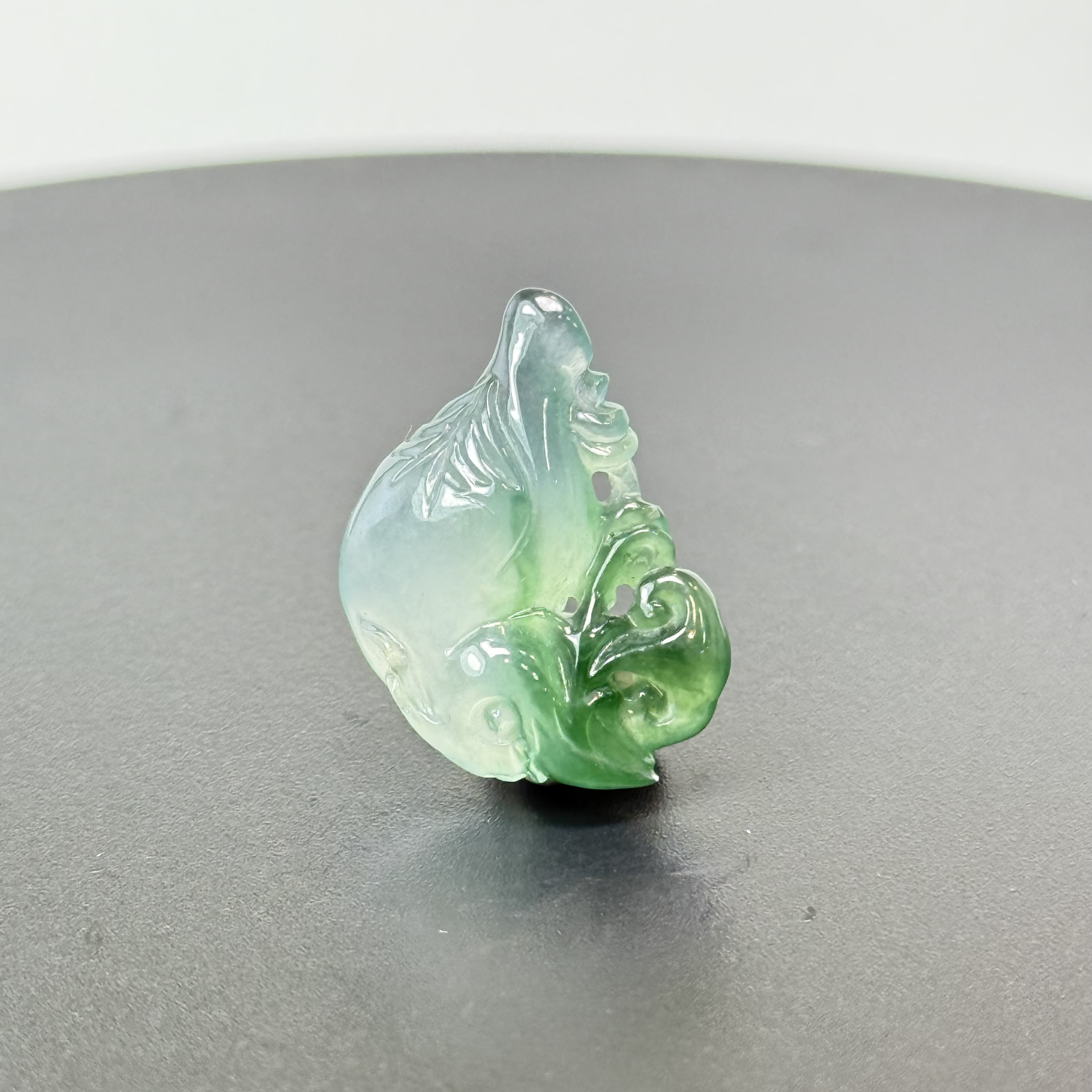 RX21天然缅甸A货翡翠冰种绿鸟吊坠/074720/北京中保拍卖