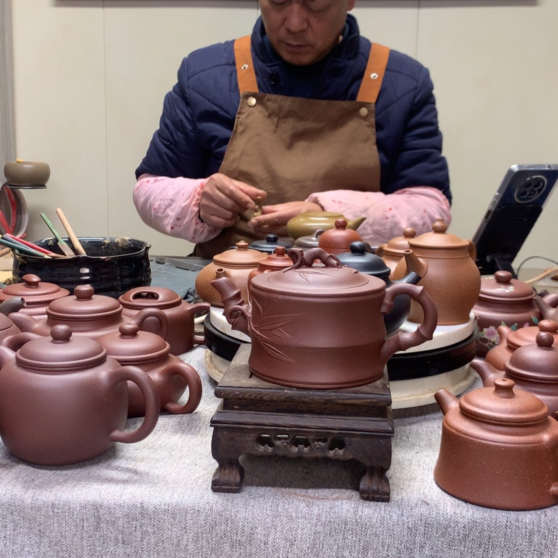 底槽青茶壶竹段270 C半手工制作