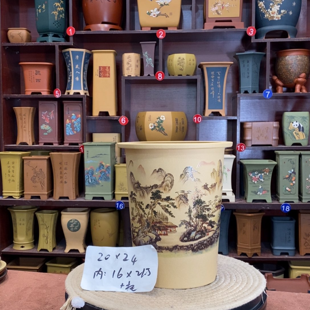 紫砂花盆紫砂花盆