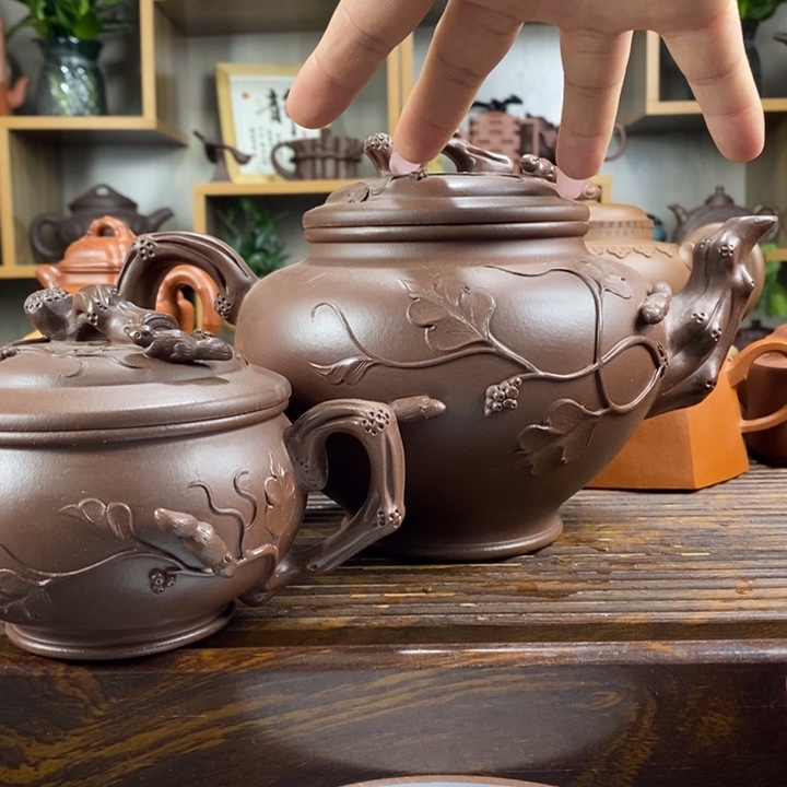 紫砂茶壶静**深原矿紫砂壶