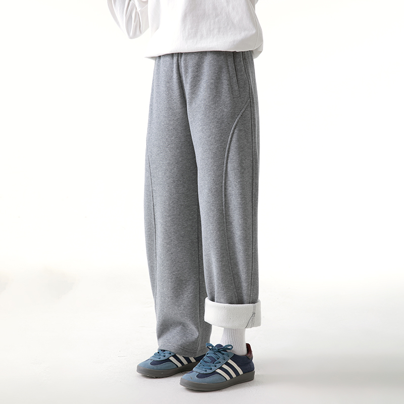 S1N初中生2025秋冬新款加绒解构分割弯刀卫裤C25CY2100D