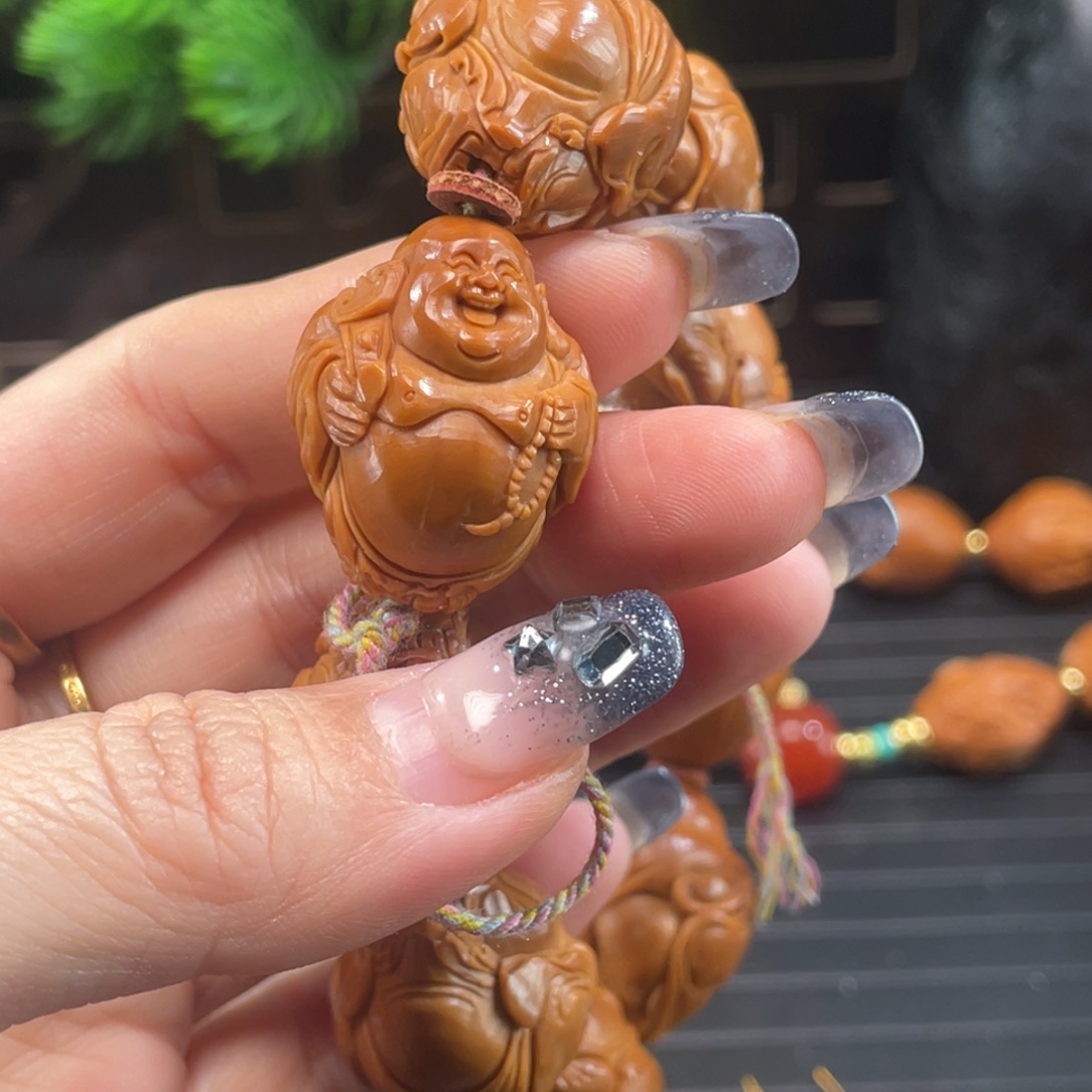吾***岸橄榄核手串/手链苏工弥勒