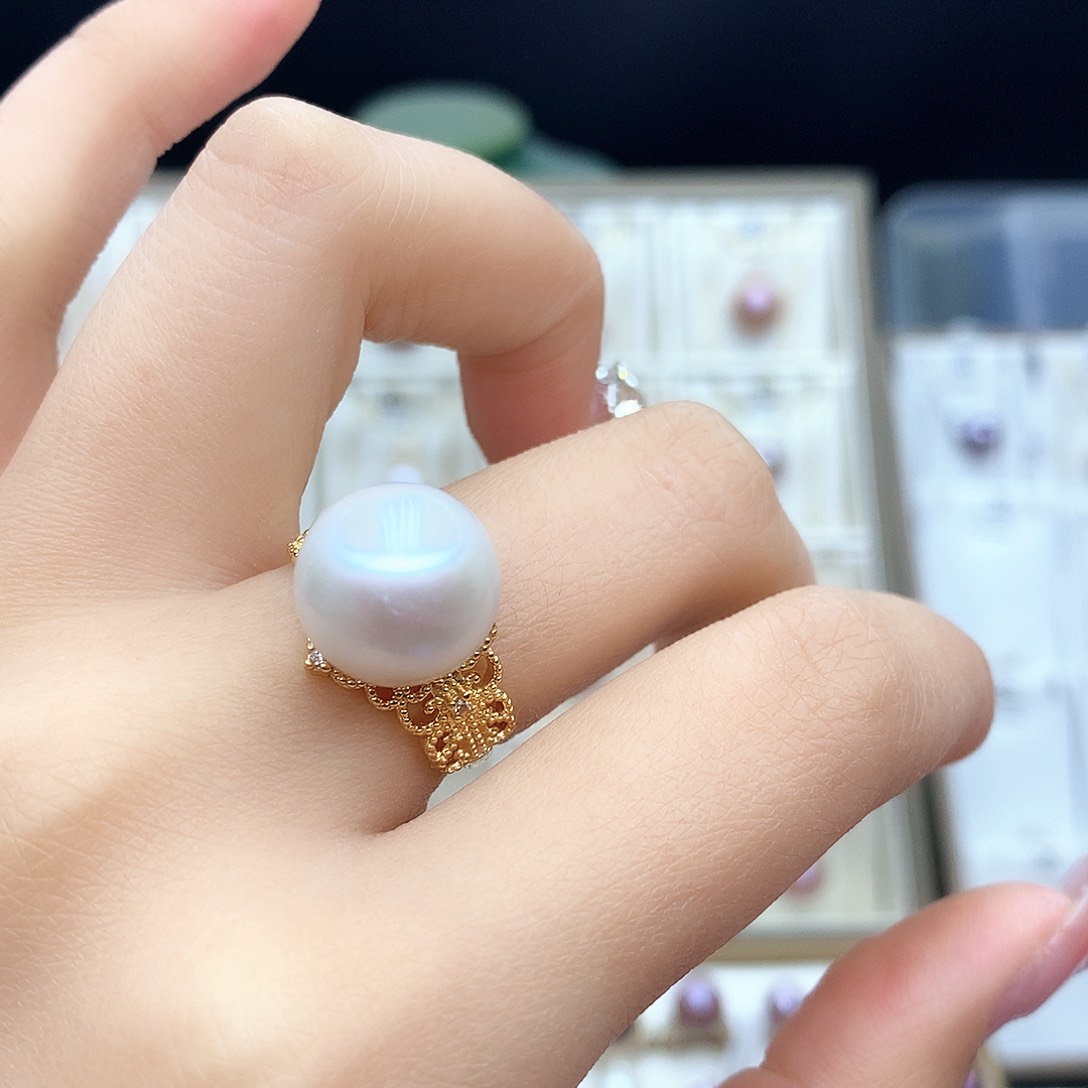 淡水珍珠颈饰银S925镶嵌