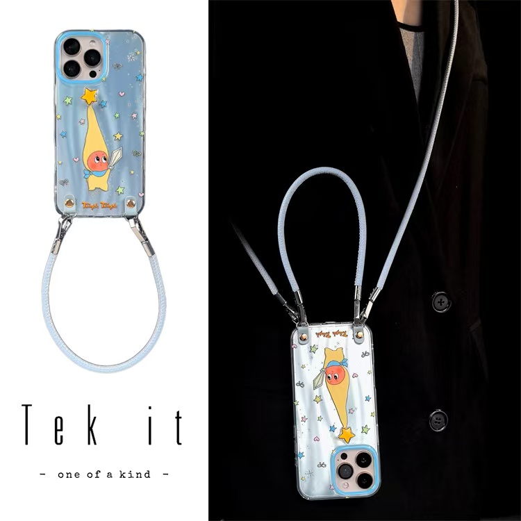 趣味可爱高帽持剑星星人适用苹果16promax手机壳iPhone15pro新14