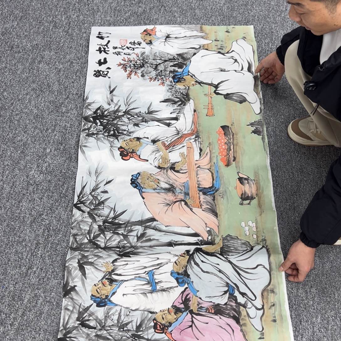 国画纯手绘字画宣纸