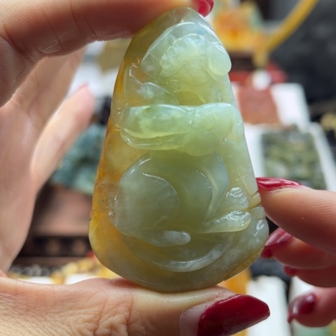 岫玉挂件未镶嵌挂件