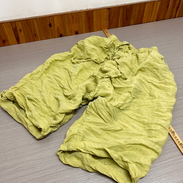 二囍古朴2502242（垮裤）汗麻系带垮裤