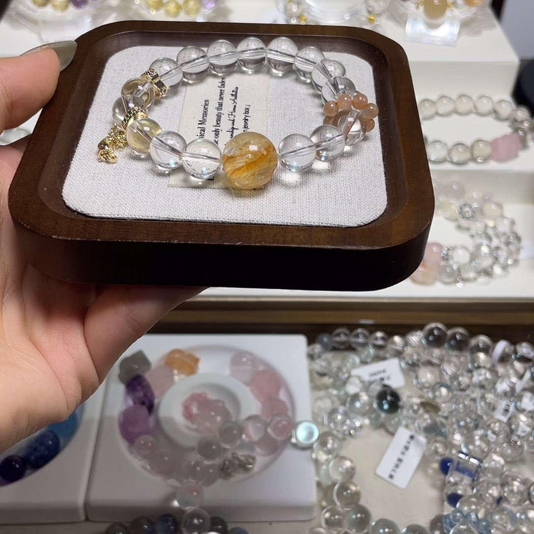 水晶手链未镶嵌白水晶