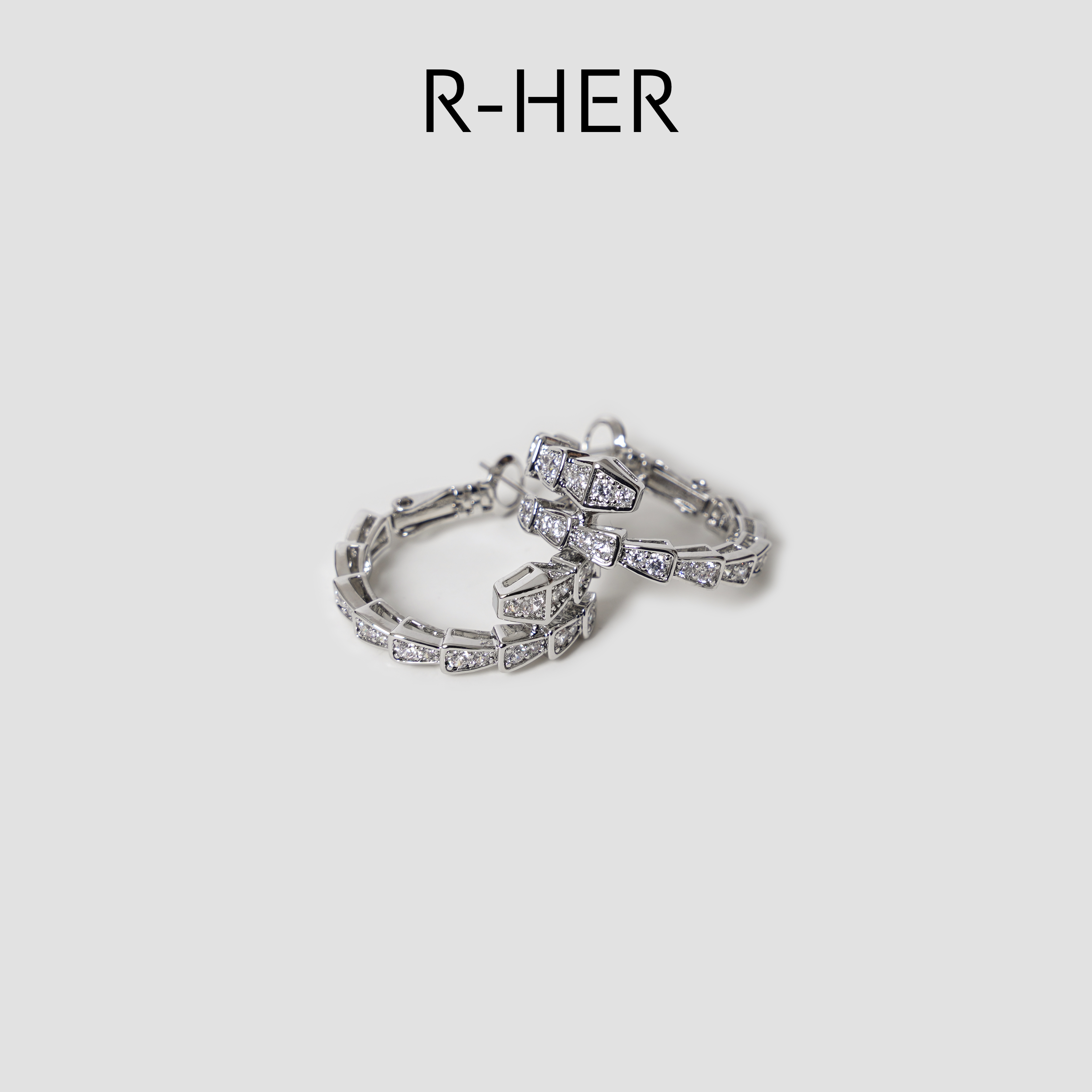 纯铜锆石耳饰 耳环镶钻拼色日韩个性自然气质轻奢RP5NPML09