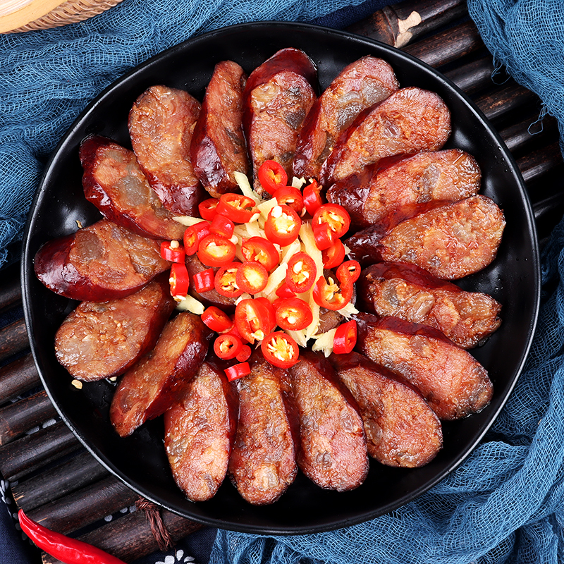 【手工腊肠】腊味香肠肉香农家手工自制柴火熏制腊肠散装营养天然