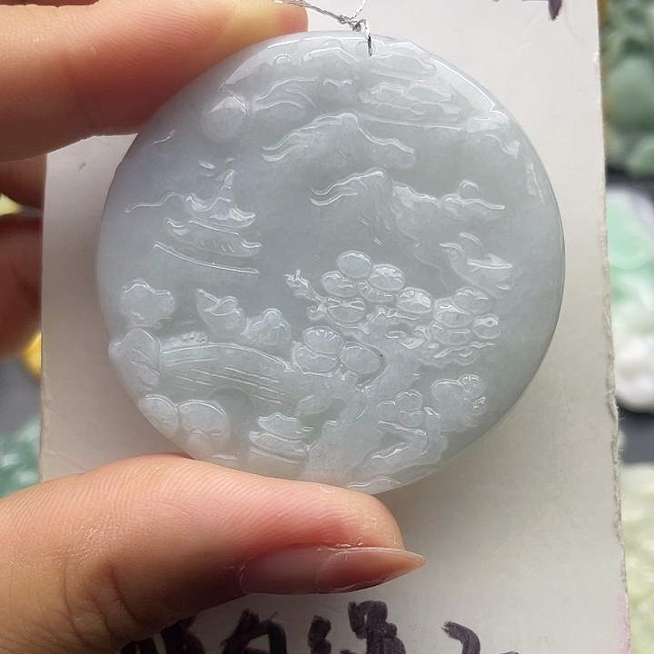 翡翠未镶嵌颈饰天然翡翠