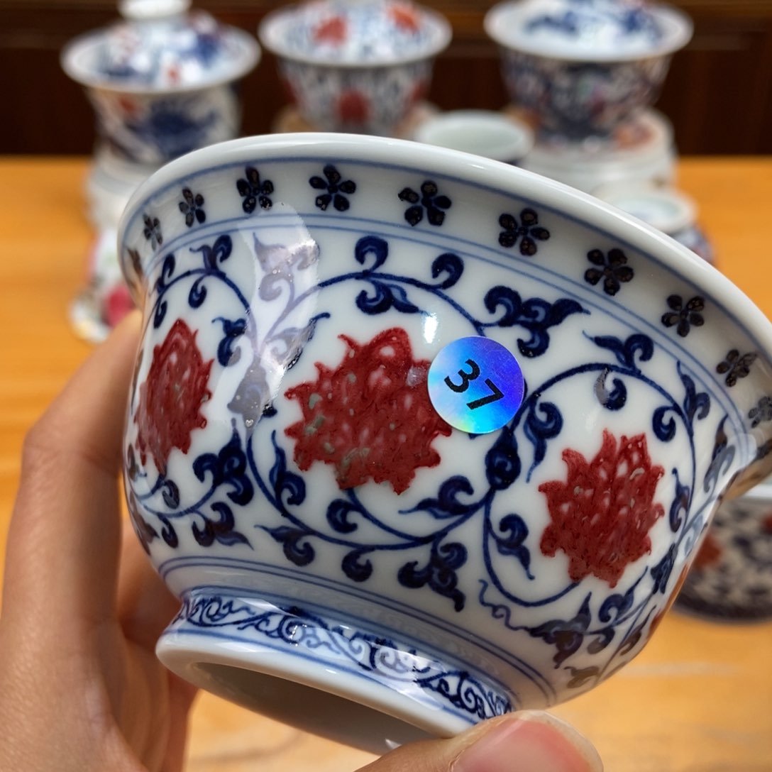 手绘现代茶具非古董
