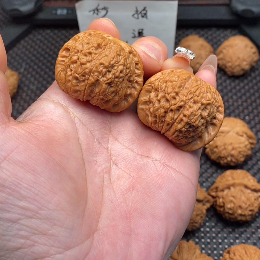 文玩核桃把件血麒麟41尺天花板