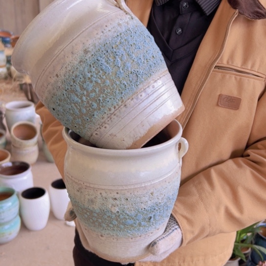 紫砂花盆高21口19————