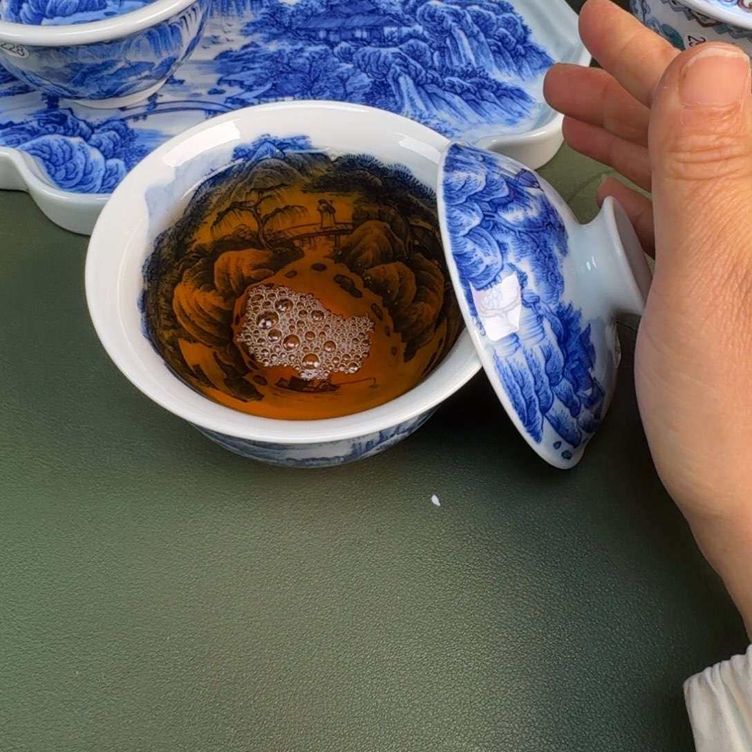 陶景德镇纯手绘茶具圆圆254