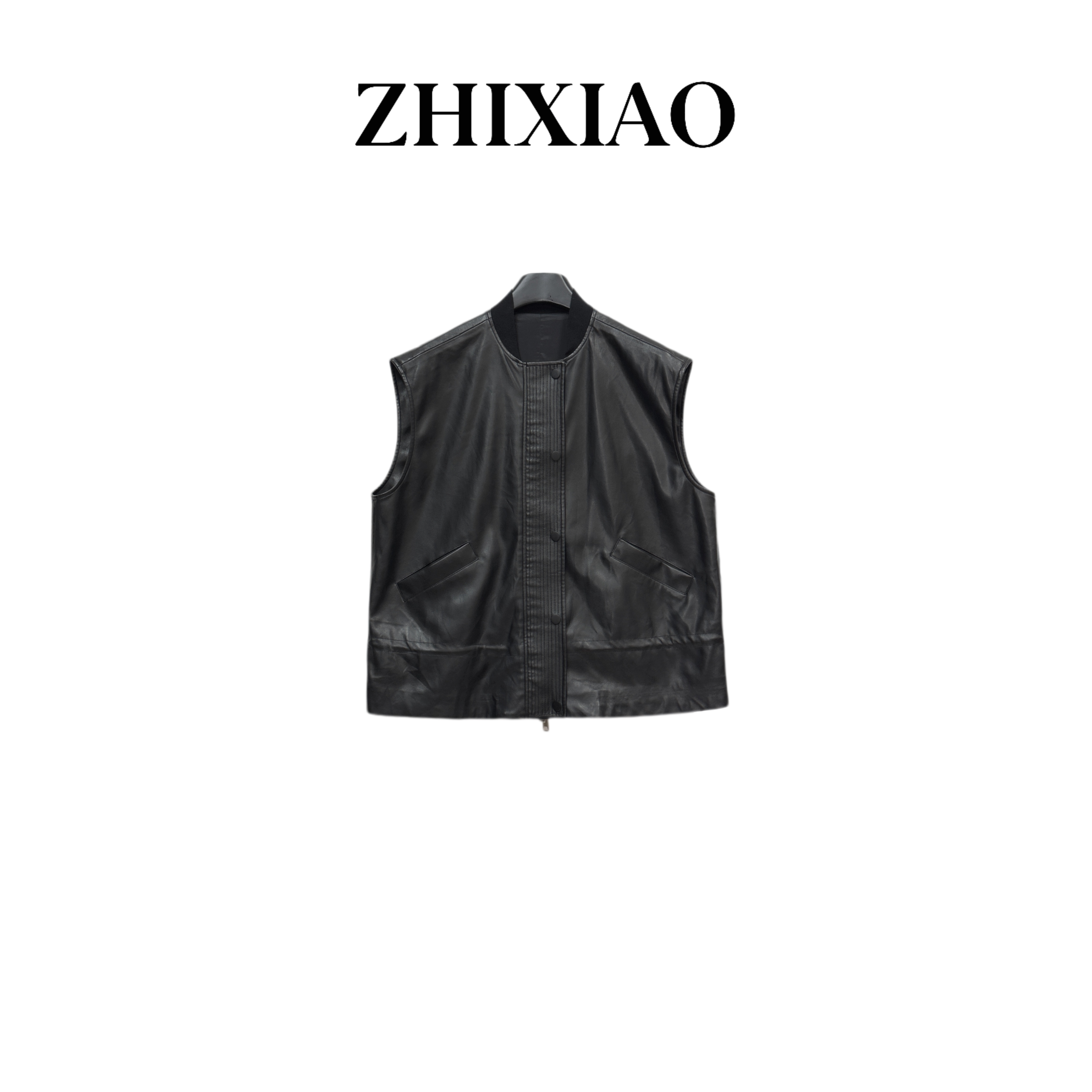 【ZHIXIAO】秋冬新款：皮衣马甲2643