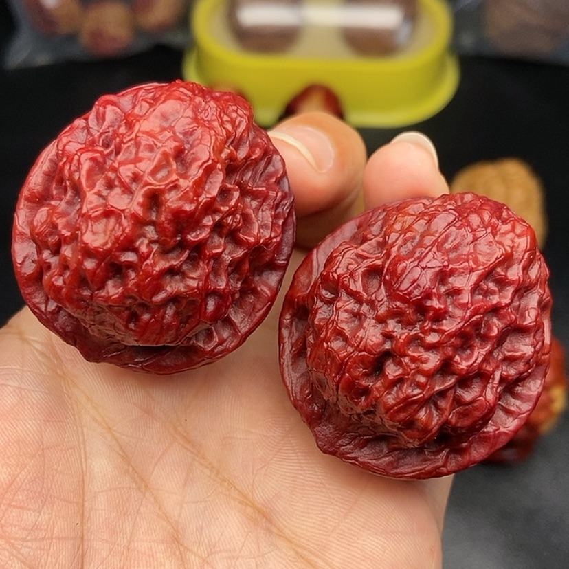 【闪购商品】把件文玩核桃42尺麒麟纹狮子