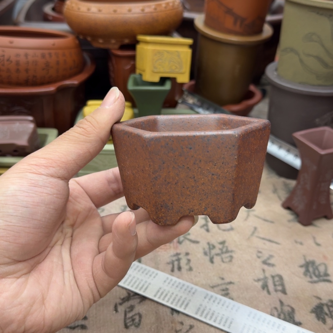 紫砂花盆宜兴紫砂正品6x3.8