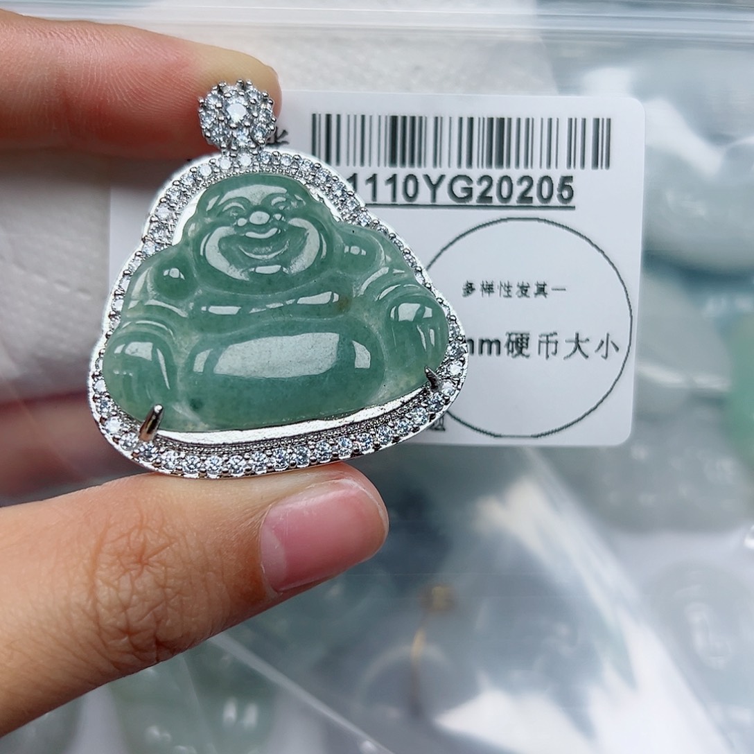 翡翠未镶嵌吊坠(不含链)
