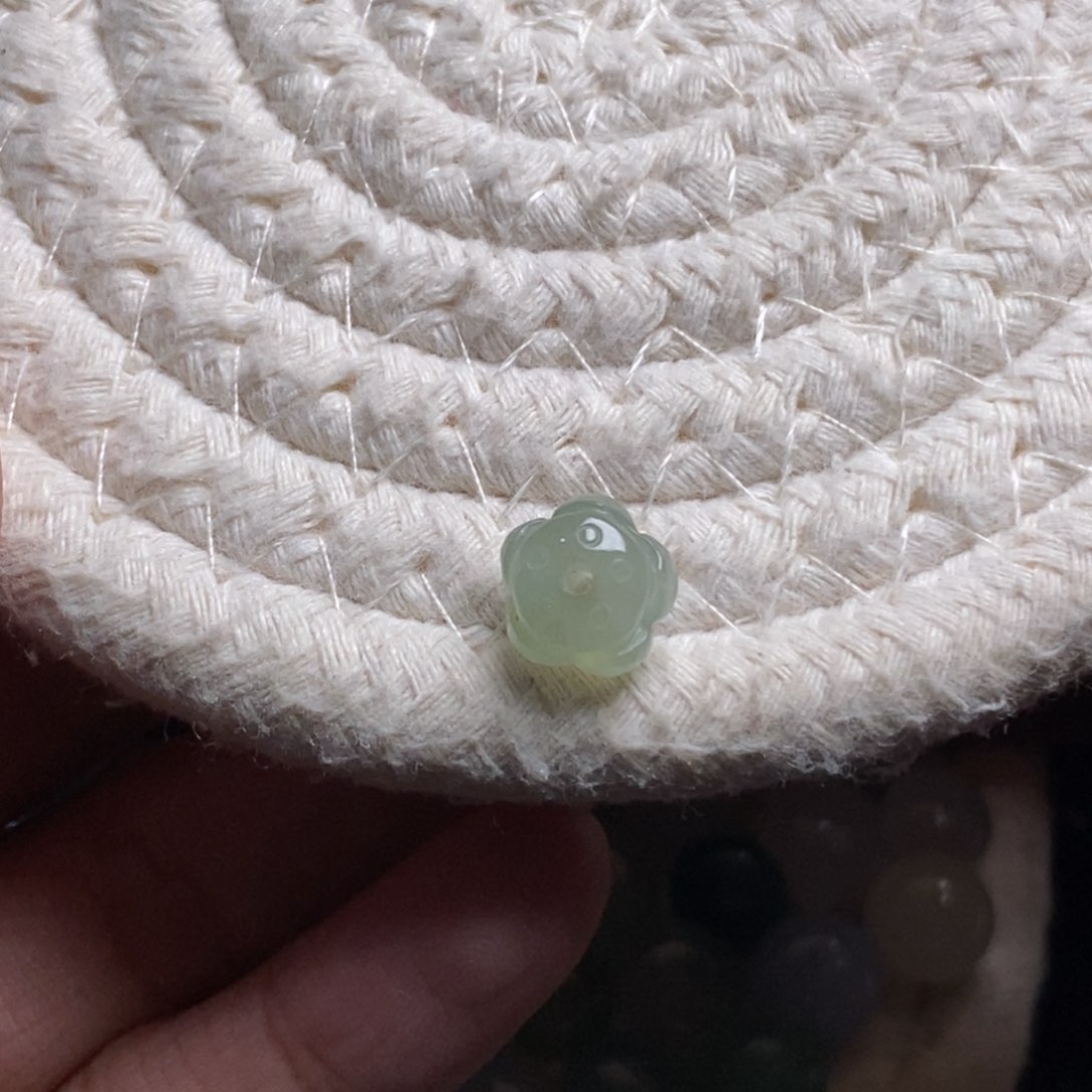 散珠翡翠9.5×7.5天然翡翠A货散珠