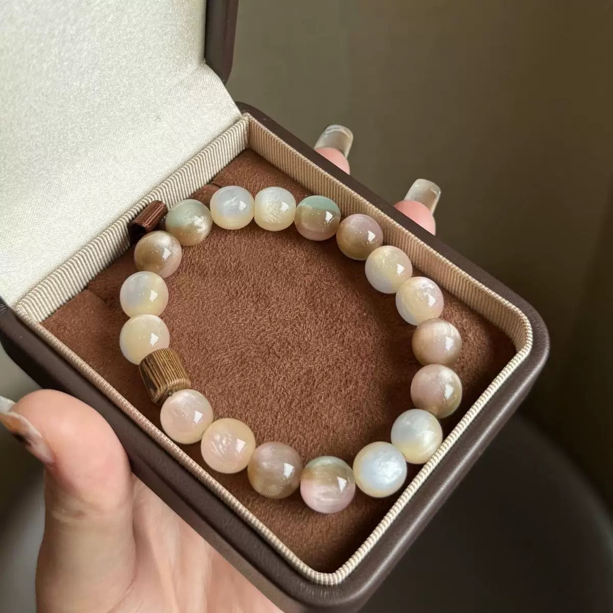 非金属仿水晶手链 水月晶森系高颜值ins气质小众女手串手链