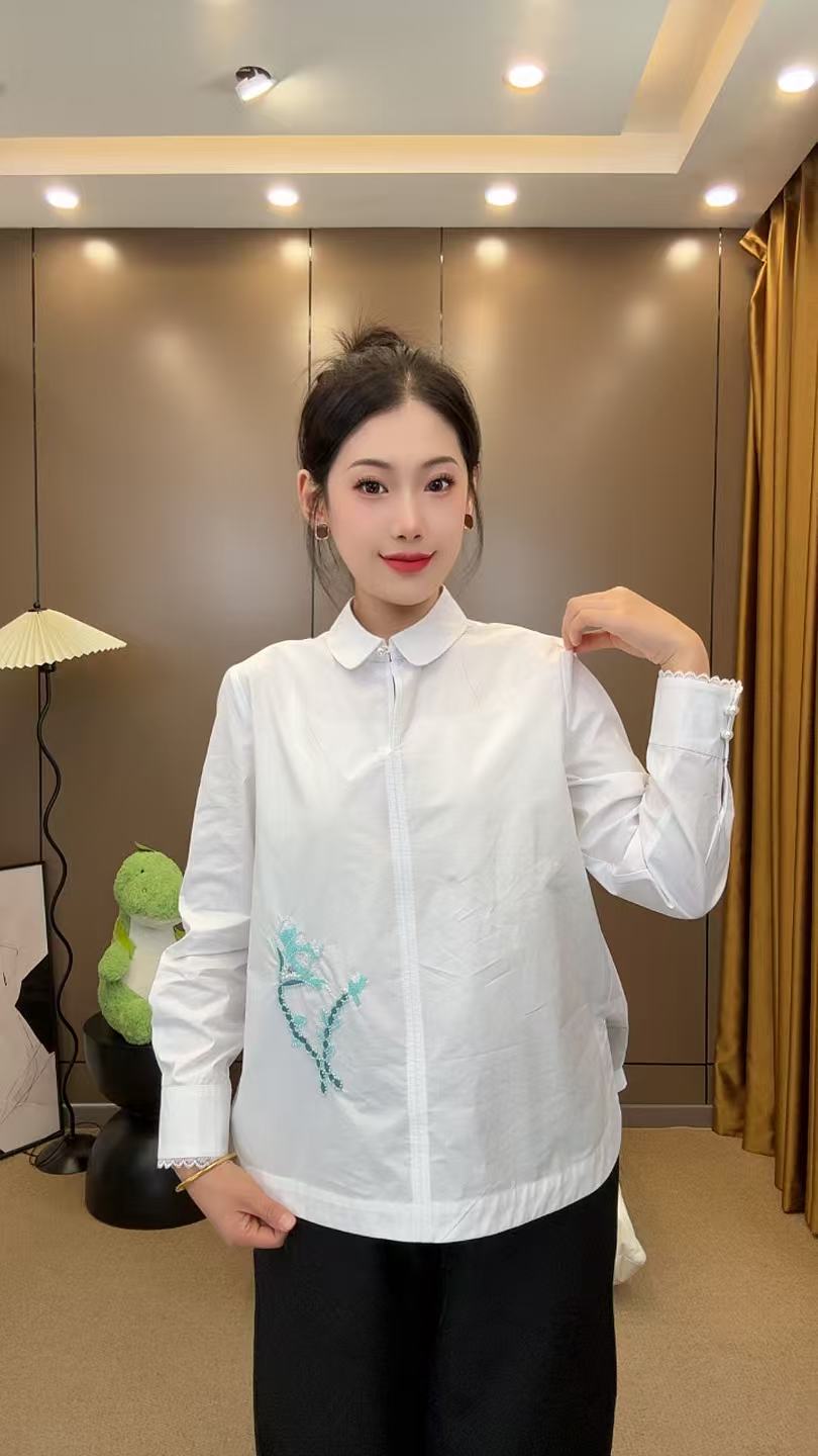 【金霓裳】新中式2025秋季百搭休闲正襟时尚洋气长袖上衣女士小衫
