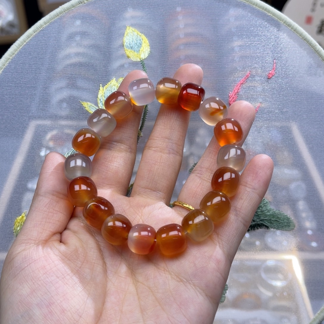 玛瑙/玉髓未镶嵌手链