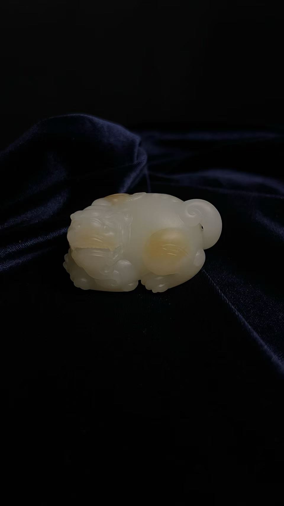 【矿口直营】金山糖白貔貅把件