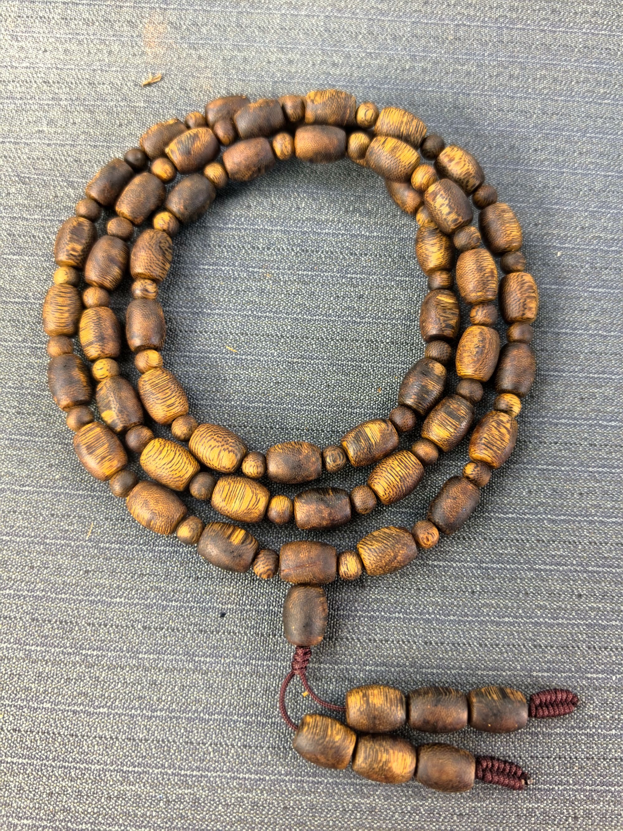 沉香棋楠沉香手串金沙叶瘤疤隔珠手串男女同款项链