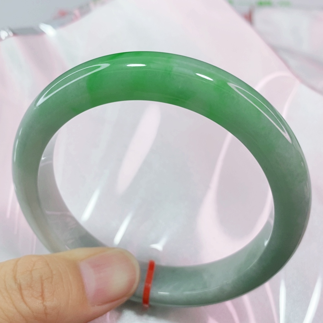 未镶嵌手镯翡翠58.6圈口高质量