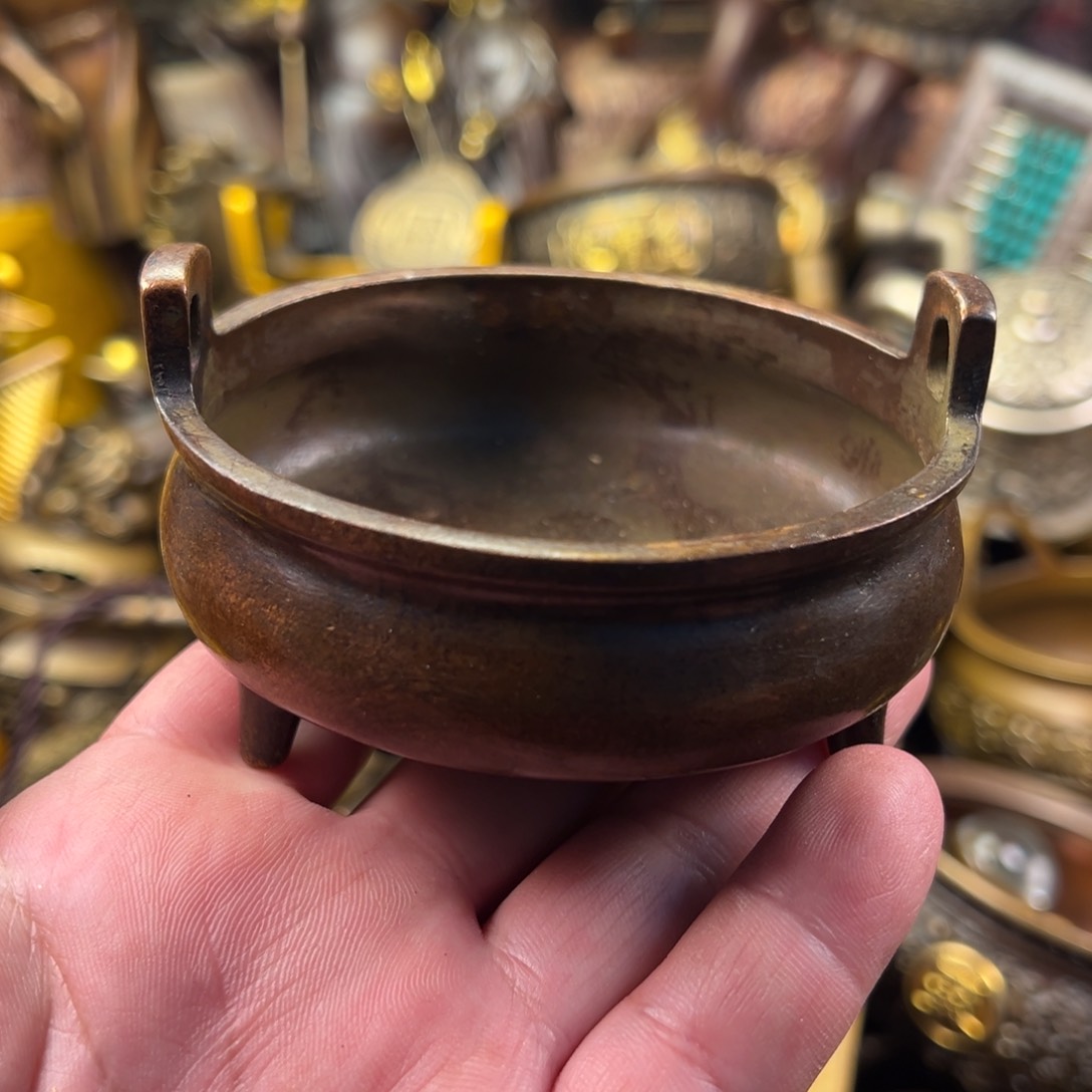 茶壶香炉铜器摆件