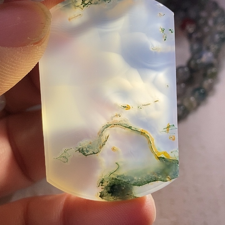正***哥玛瑙/玉髓未镶嵌颈饰
