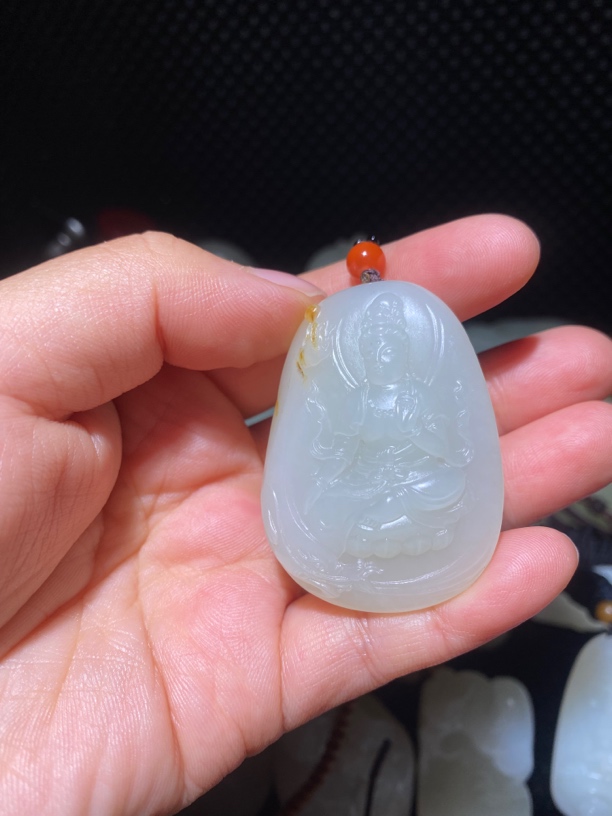 新疆和田白玉观音