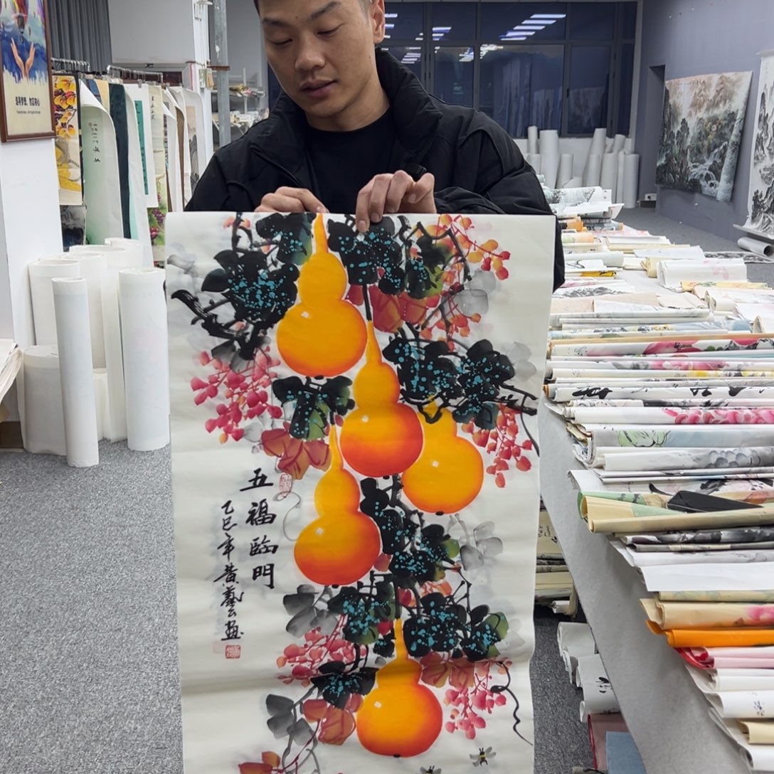 国画纯手绘字画宣纸