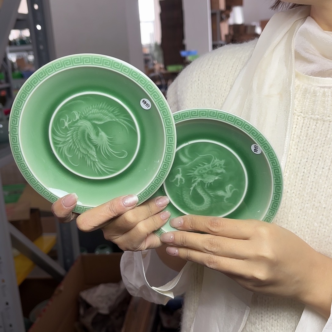 龙泉云间青瓷小米茶器