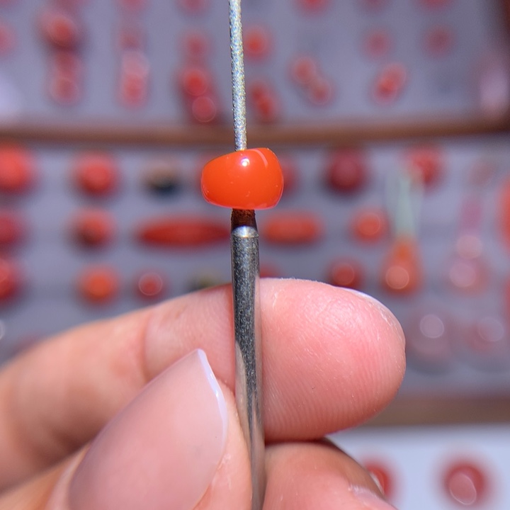 南红玛瑙斜切6.7未镶嵌