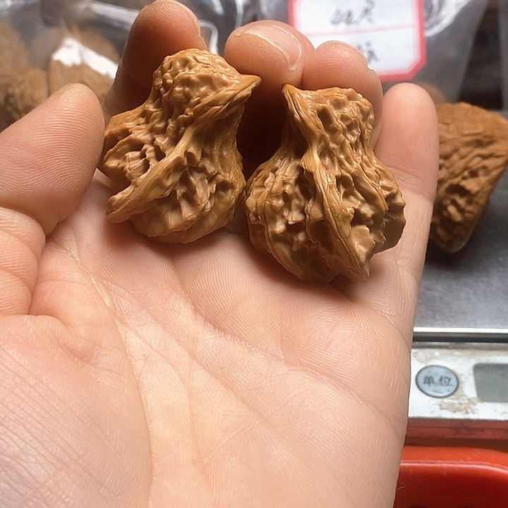 桃核把件盘山小鸟