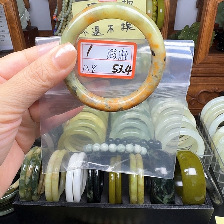 未镶嵌蛇纹石玉手镯