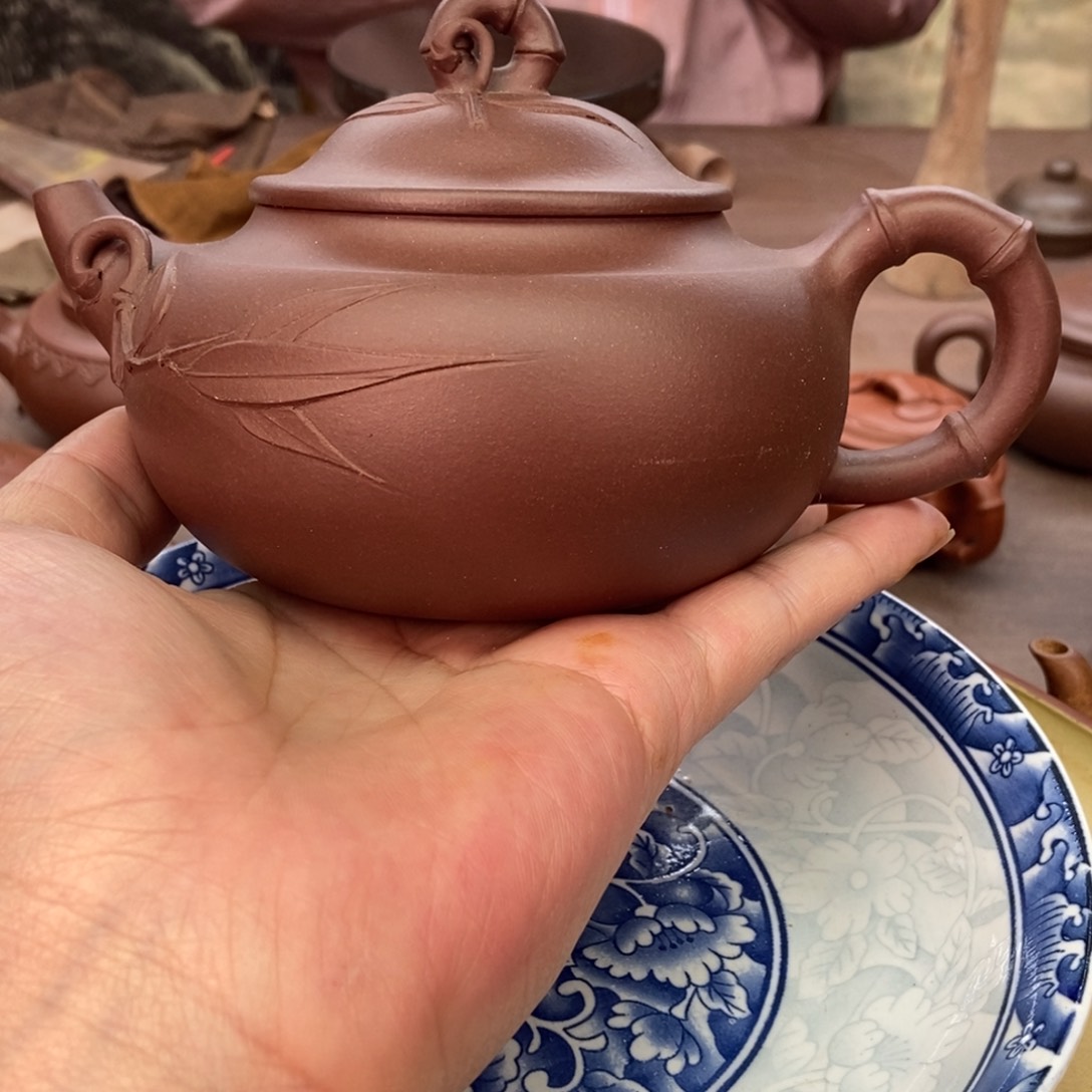 茶壶紫砂50年老壶350 容量宜兴紫砂壶