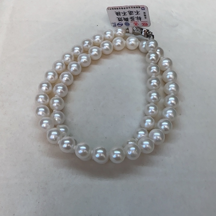 银S925镶嵌项链淡水珍珠