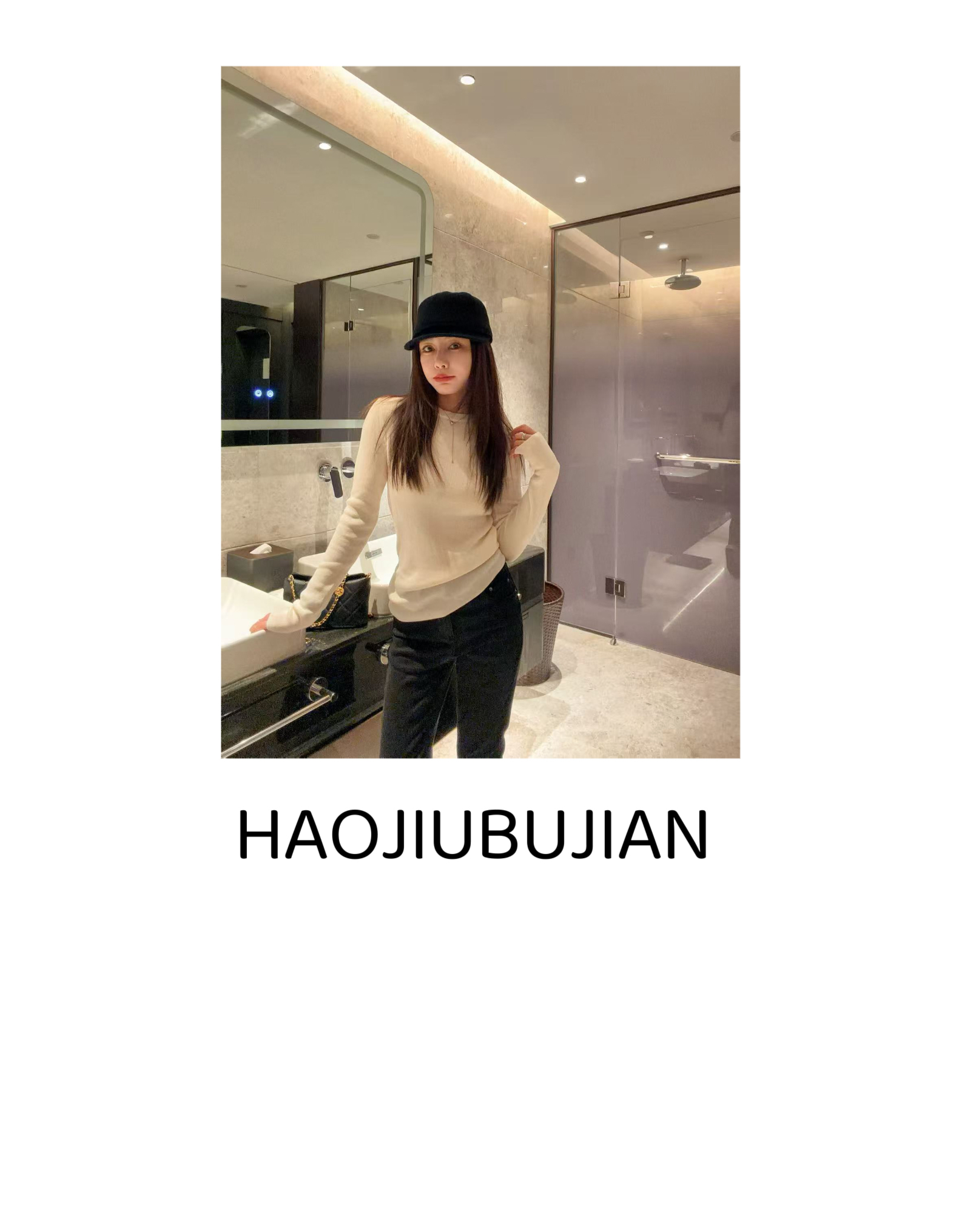 好久不见圆领三色薄款针织衫