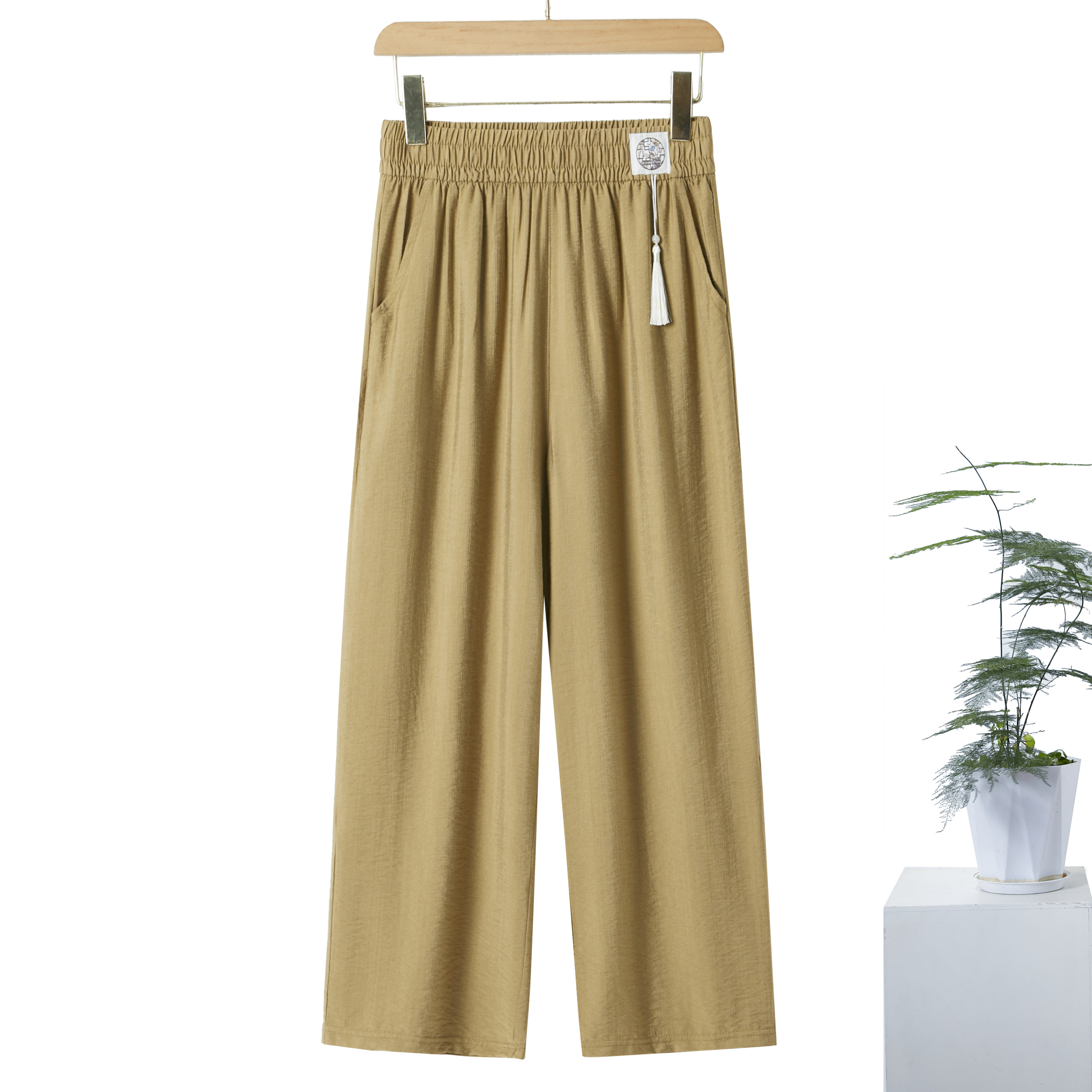 高档直筒升级版樱花裤休闲裤