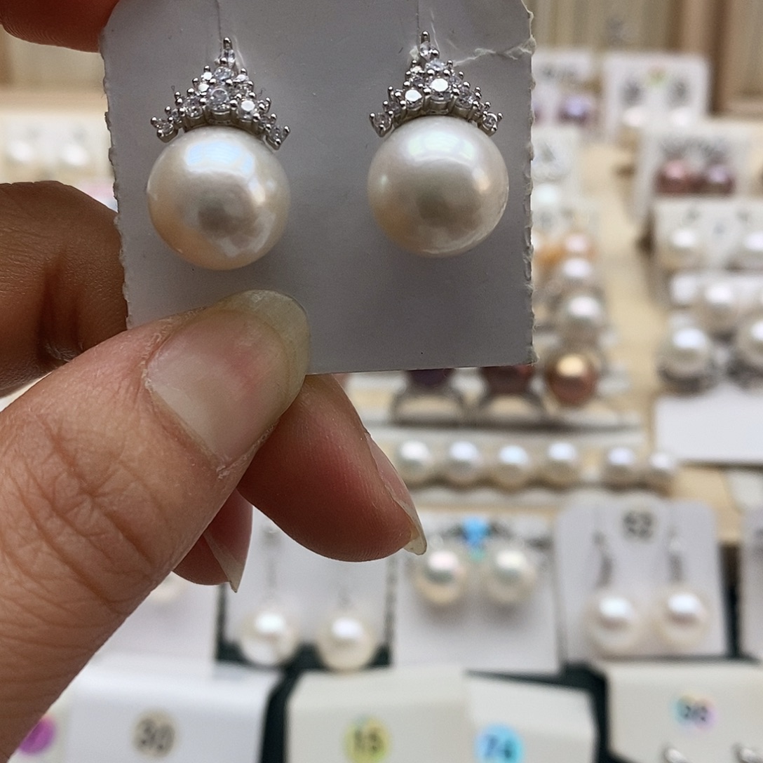 淡水珍珠颈饰银S925镶嵌