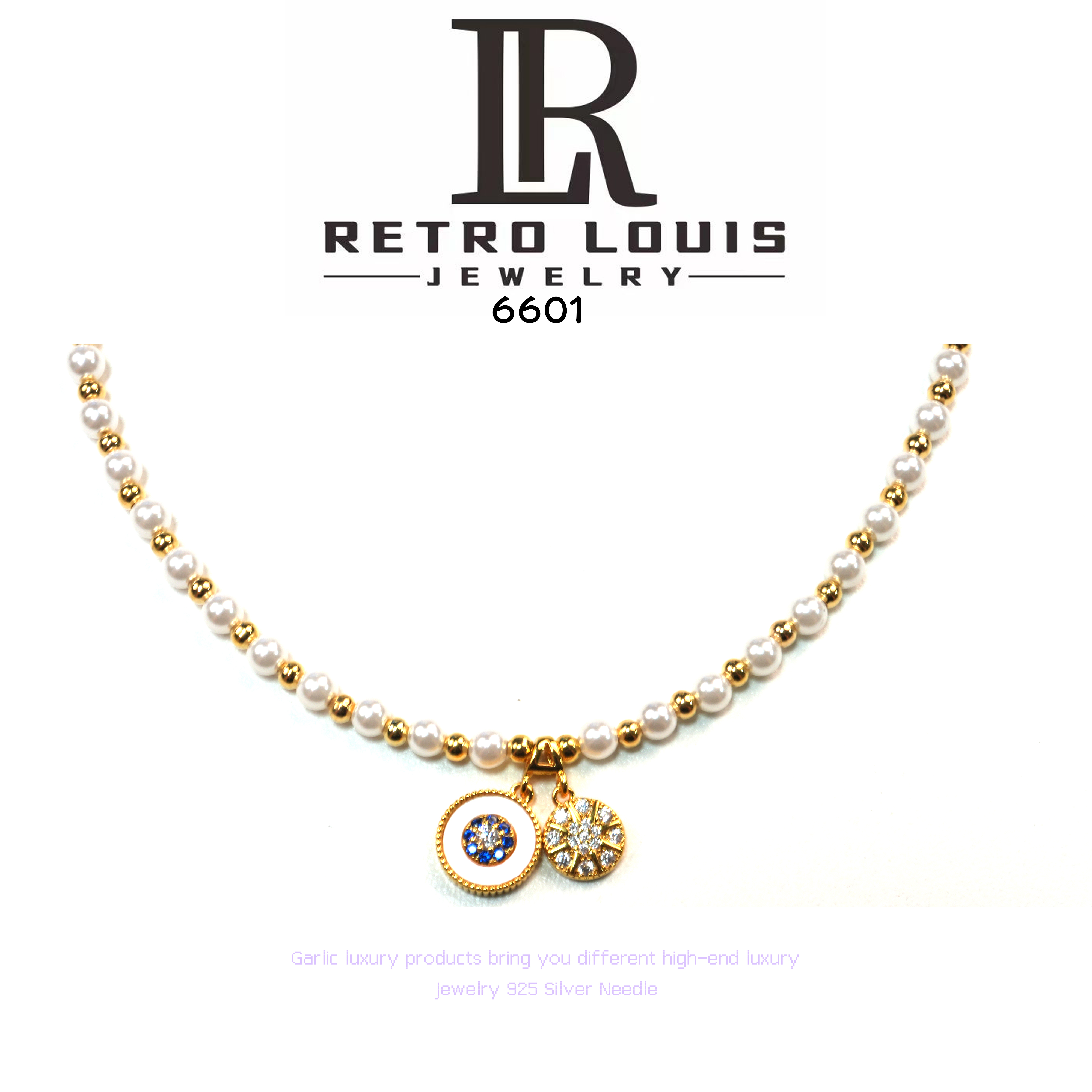 铜合金项链 RETRO LOUIS 项链~6601（40+5）X