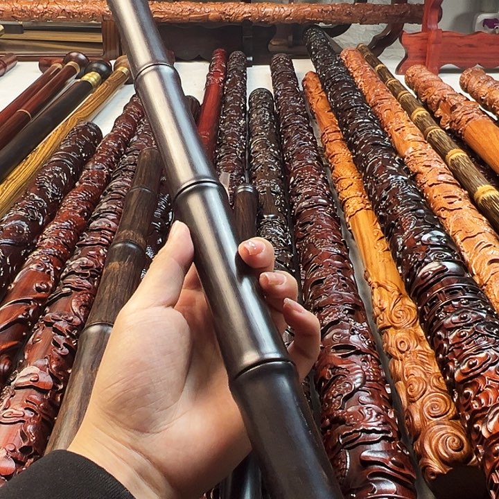 琉璃手工艺品有咧 乌木竹节
