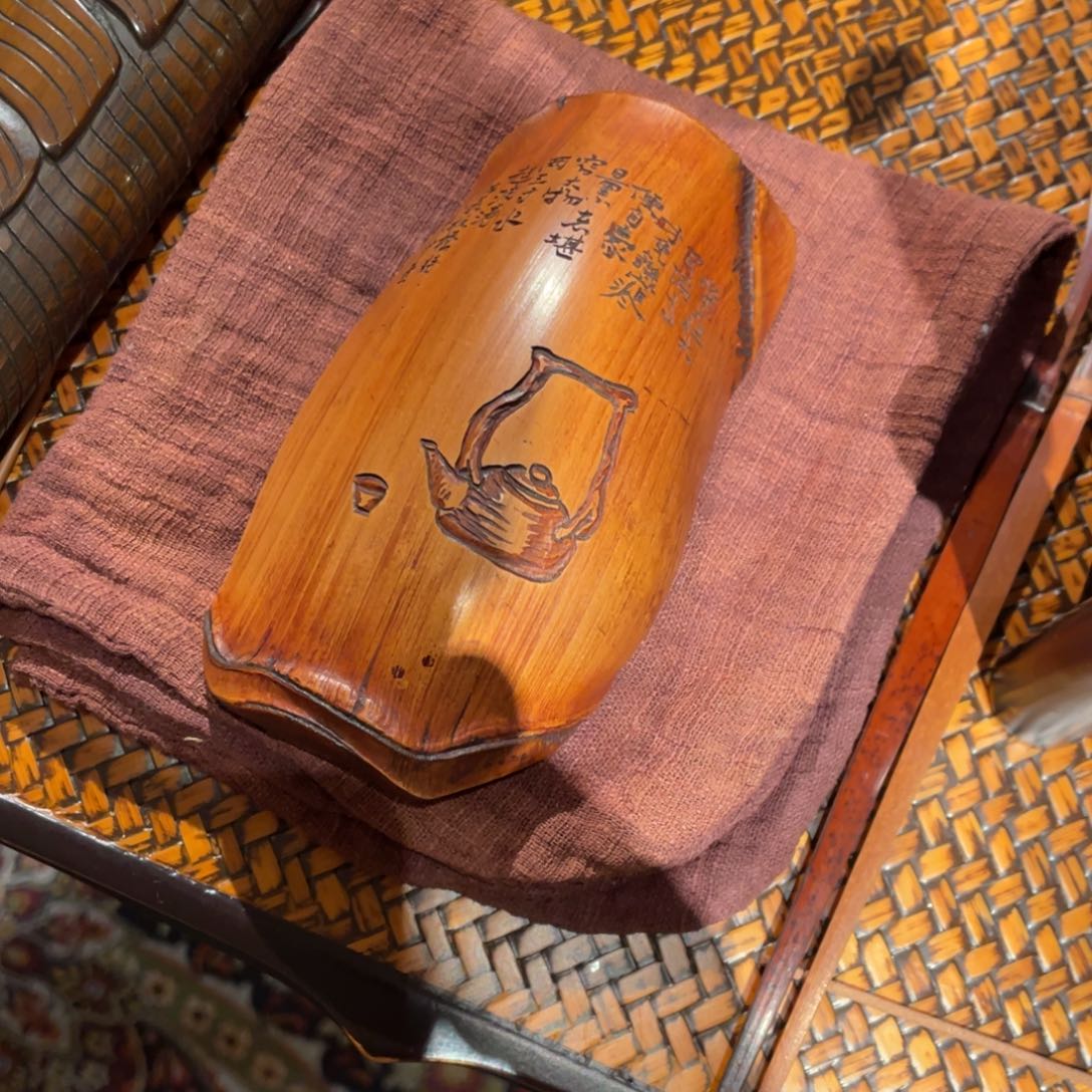 紫砂茶案T**y龟甲竹茶则龟甲竹茶则