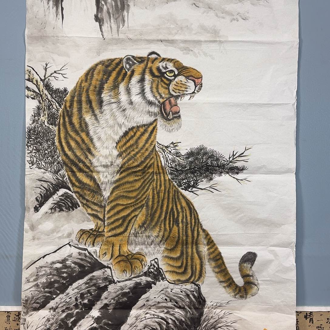 国画1526 牡丹一如你的青花