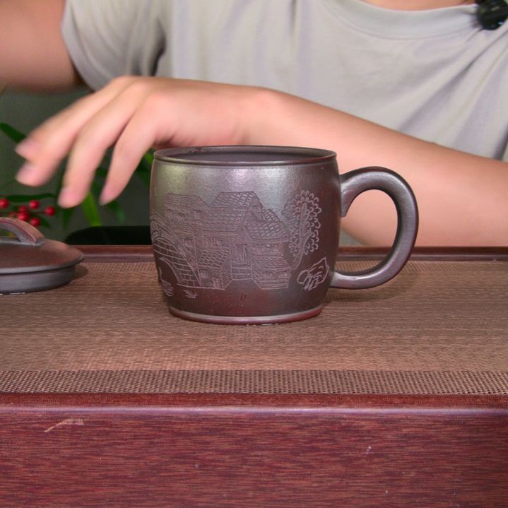 茶杯紫砂高货放漏