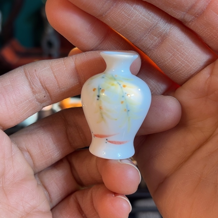 摆件微陶老王迷你花瓶